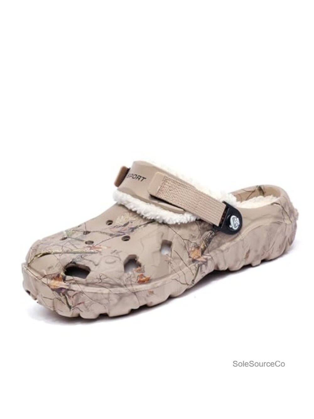 Fur Lined Unisex Garden Clogs, Warm Winter House Slippers, Non-Slip EVA Mules